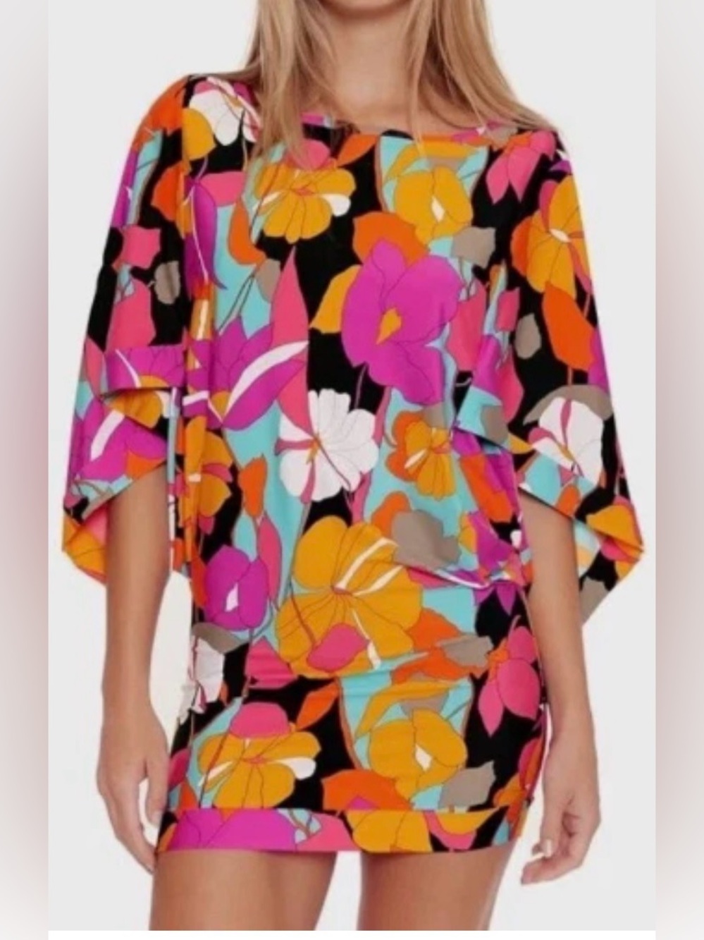NWT Trina Turk Gemini tunic coverup dress. Large